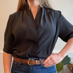 SALE!!!Elegant Vintage 80s back blouse with buttons